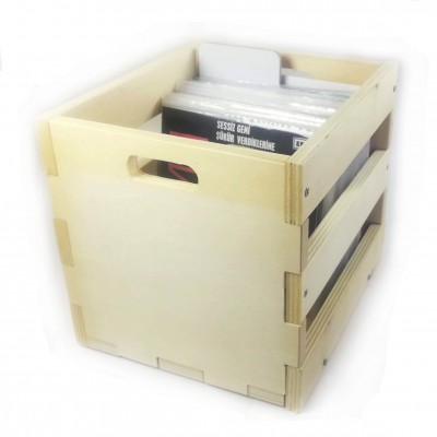 7" Cube Wooden Storage Box