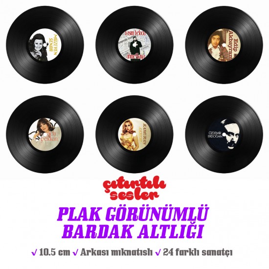 Plak Görünümlü Bardak Altlığı (Sanatçı Tasarımı)