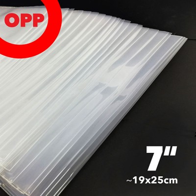 7" Thin Outer PE Sleeve with Flap (19 cm)