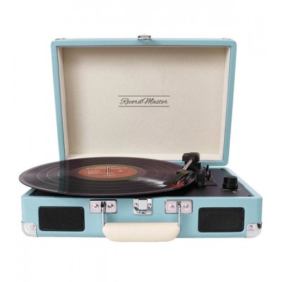 Record Master T310CH Şarjlı Retro Mavi Pikap