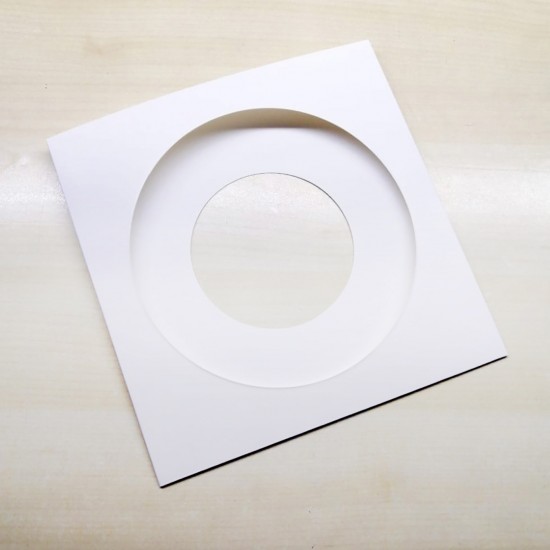 Resimli Plaklar için Zarf Kapak (7") (Beyaz)