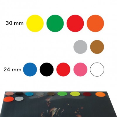 Colored Round Stickers